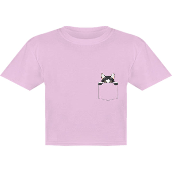 Cat In Pocket - Youth & Infant Tee - Graphic Tees Australia