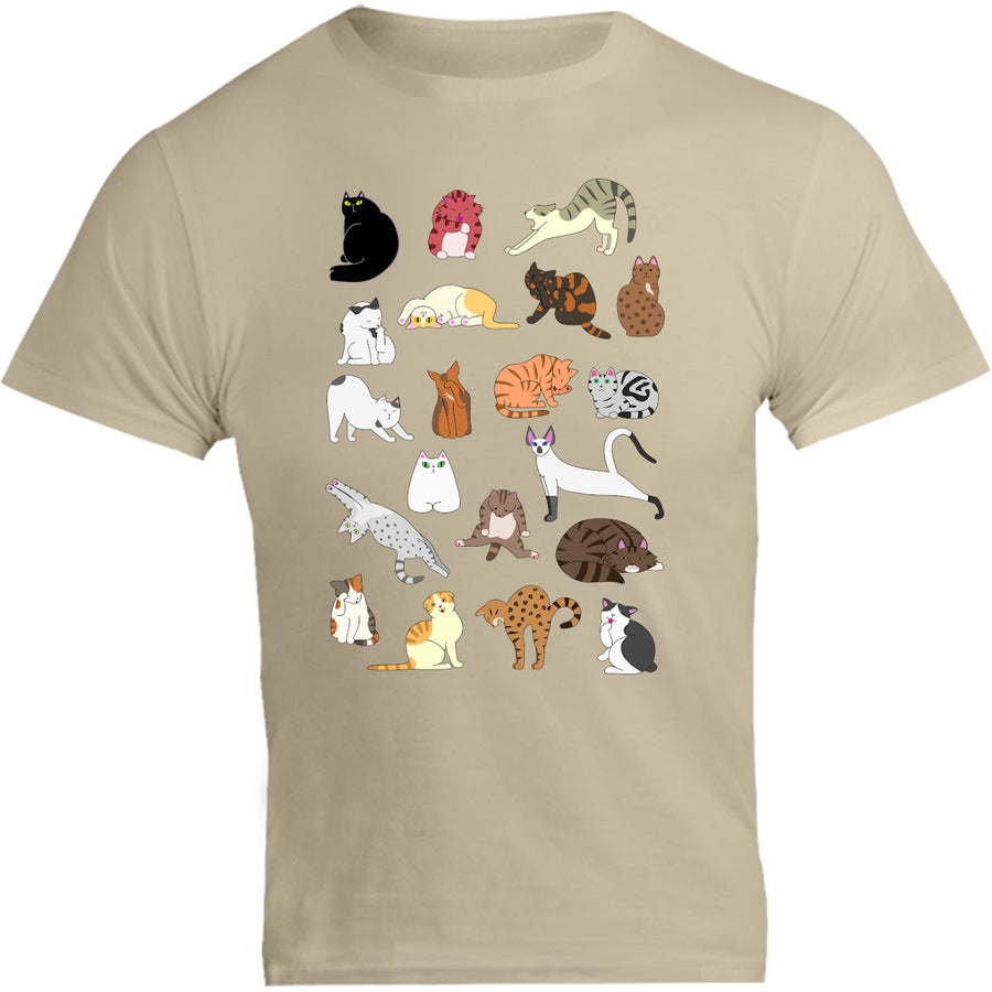 Cat Poses - Unisex Tee - Graphic Tees Australia