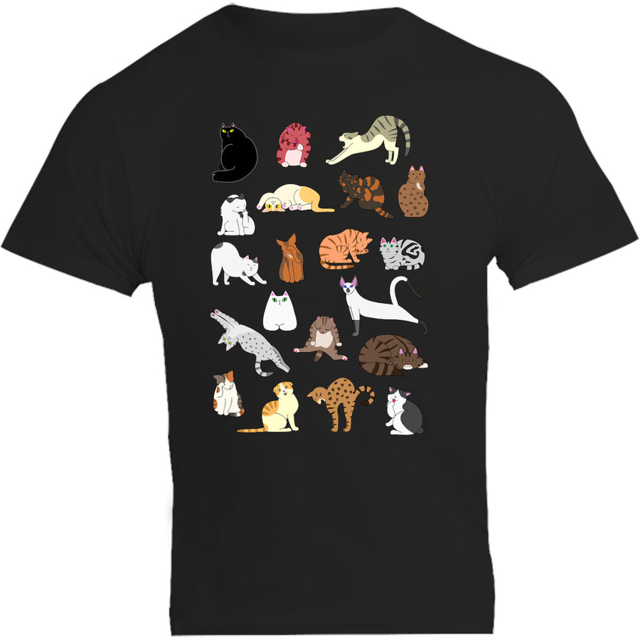 Cat Poses - Unisex Tee - Graphic Tees Australia