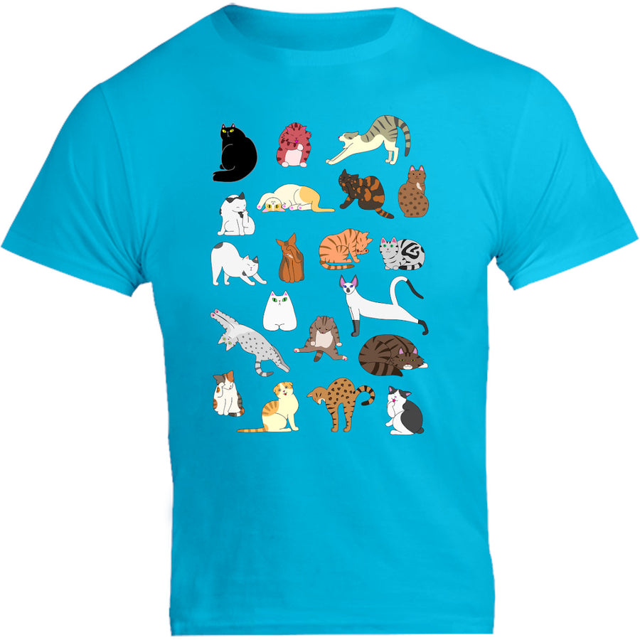 Cat Poses - Unisex Tee - Graphic Tees Australia