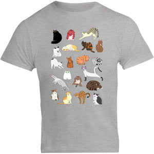 Cat Poses - Unisex Tee - Plus Size