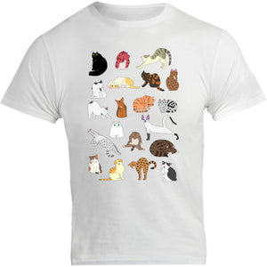 Cat Poses - Unisex Tee - Graphic Tees Australia