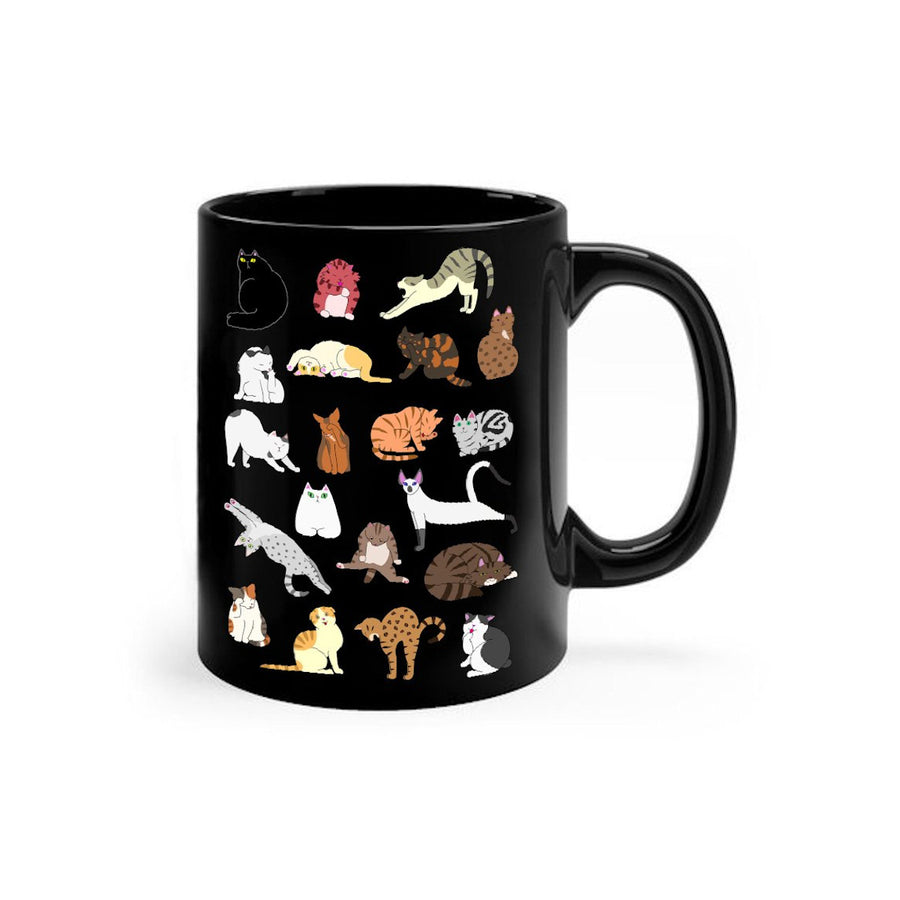 Cat Poses - Ceramic Mug - Graphic Tees Australia