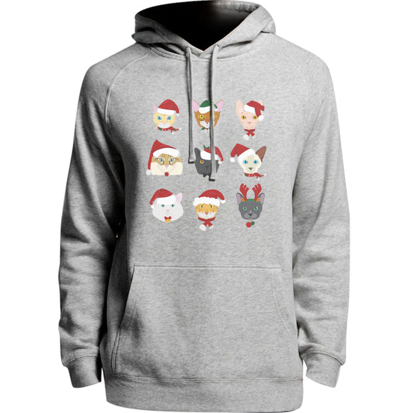 Cats In Christmas Hats - Unisex Hoodie - Plus Size