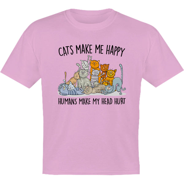 Cats Make Me Happy - Youth & Infant Tee