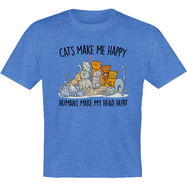 Cats Make Me Happy - Youth & Infant Tee