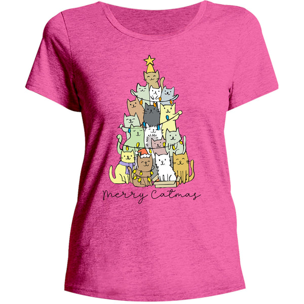 Cats as Christmas Tree - Ladies Relaxed Fit Tee