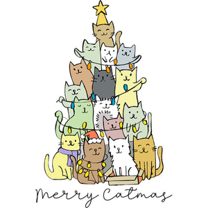 Cats as Christmas Tree - Unisex Tee - Plus Size