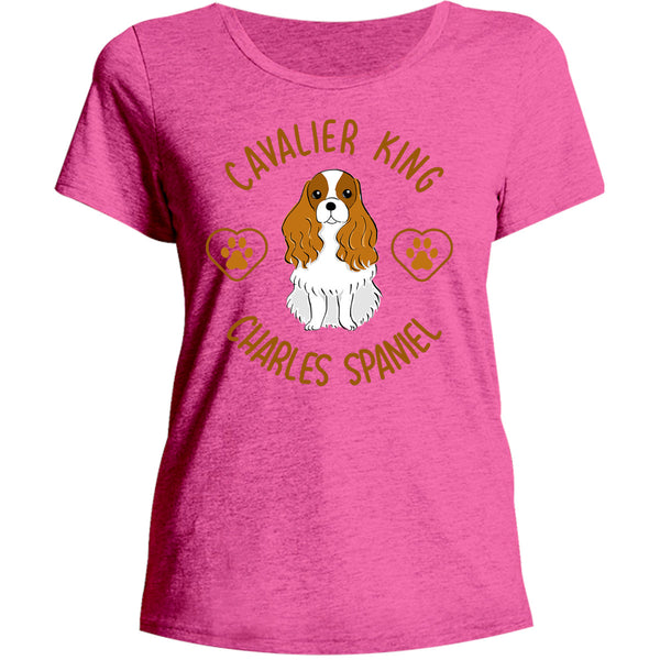 Cavalier King Charles Spaniel - Ladies Relaxed Fit Tee - Graphic Tees Australia