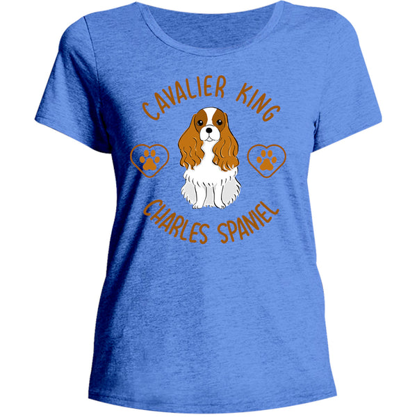 Cavalier King Charles Spaniel - Ladies Relaxed Fit Tee - Graphic Tees Australia