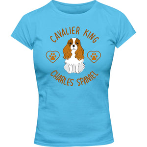 Cavalier King Charles Spaniel - Ladies Slim Fit Tee - Graphic Tees Australia
