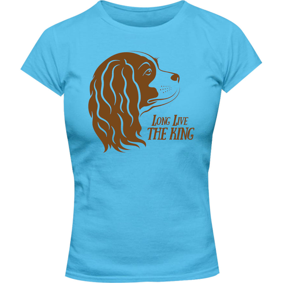 Cavalier Long Live The King - Ladies Slim Fit Tee - Graphic Tees Australia