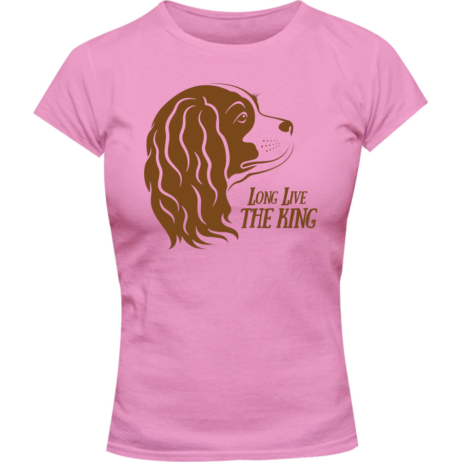 Cavalier Long Live The King - Ladies Slim Fit Tee - Graphic Tees Australia