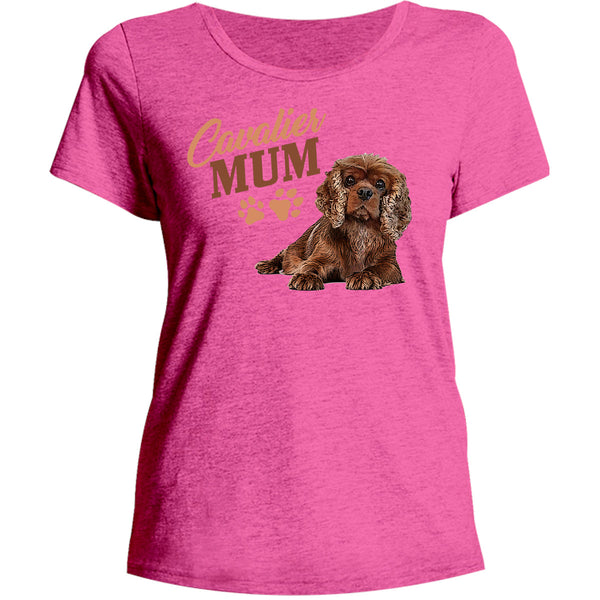 Cavalier Mum - Ladies Relaxed Fit Tee - Graphic Tees Australia