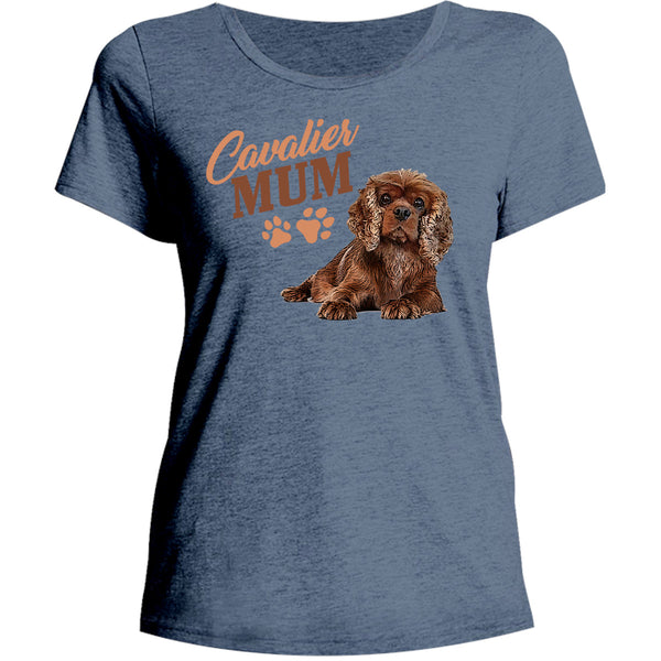 Cavalier Mum - Ladies Relaxed Fit Tee - Graphic Tees Australia