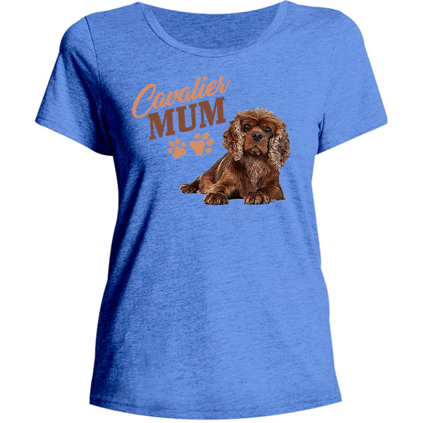 Cavalier Mum - Ladies Relaxed Fit Tee - Graphic Tees Australia