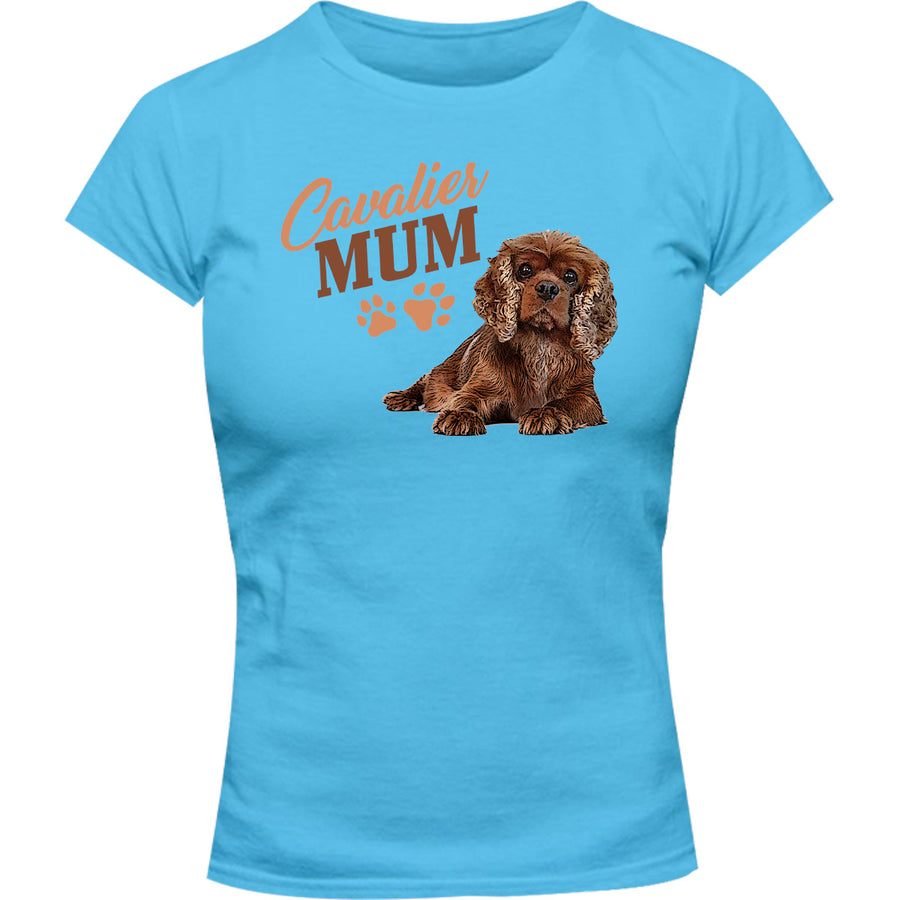 Cavalier Mum - Ladies Slim Fit Tee - Graphic Tees Australia