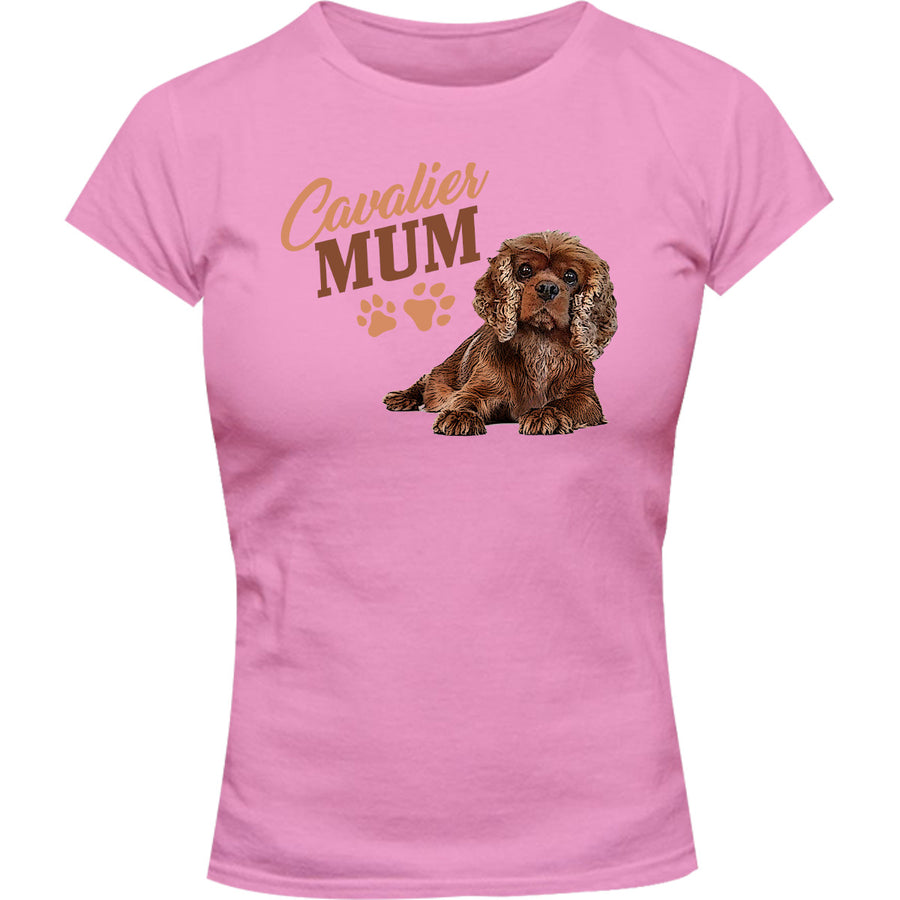 Cavalier Mum - Ladies Slim Fit Tee - Graphic Tees Australia