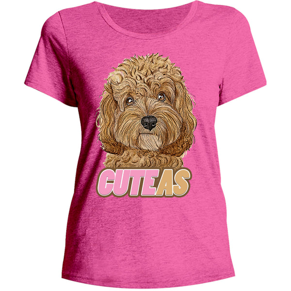 Cavoodle Cute As - Ladies Relaxed Fit Tee - Graphic Tees Australia