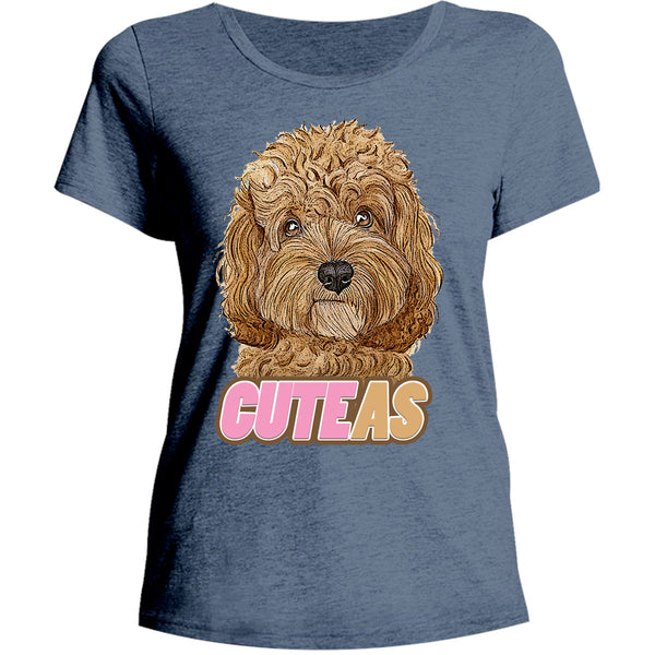 Cavoodle Cute As - Ladies Relaxed Fit Tee - Graphic Tees Australia