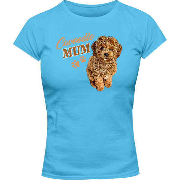 Cavoodle Mum - Ladies Slim Fit Tee - Graphic Tees Australia