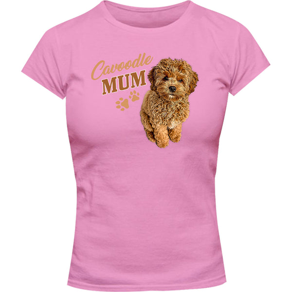 Cavoodle Mum - Ladies Slim Fit Tee - Graphic Tees Australia