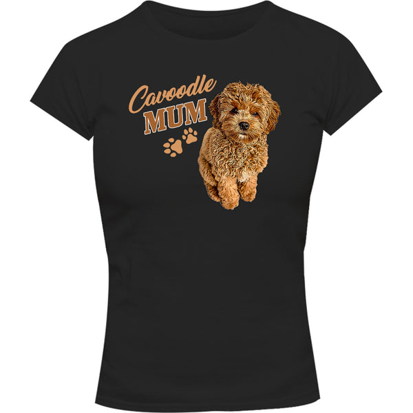 Cavoodle Mum - Ladies Slim Fit Tee - Graphic Tees Australia