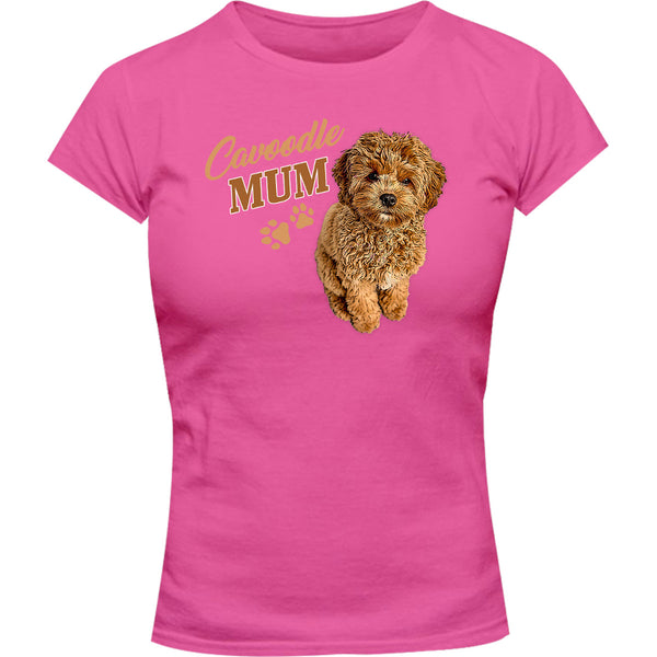 Cavoodle Mum - Ladies Slim Fit Tee - Graphic Tees Australia