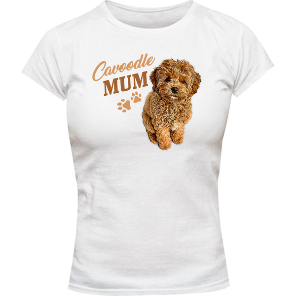 Cavoodle Mum - Ladies Slim Fit Tee - Graphic Tees Australia