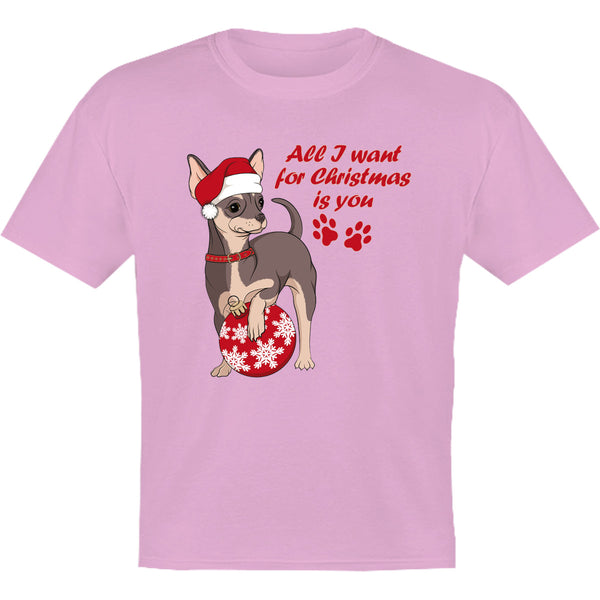 Chihuahua Christmas Bauble - Youth & Infant Tee