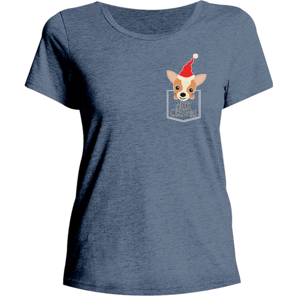 Chihuahua In Pocket - Ladies Relaxed Fit Tee