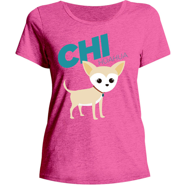 Chihuahua - Ladies Relaxed Fit Tee - Graphic Tees Australia