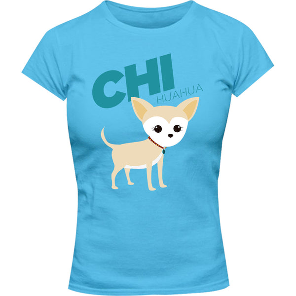 Chihuahua - Ladies Slim Fit Tee - Graphic Tees Australia