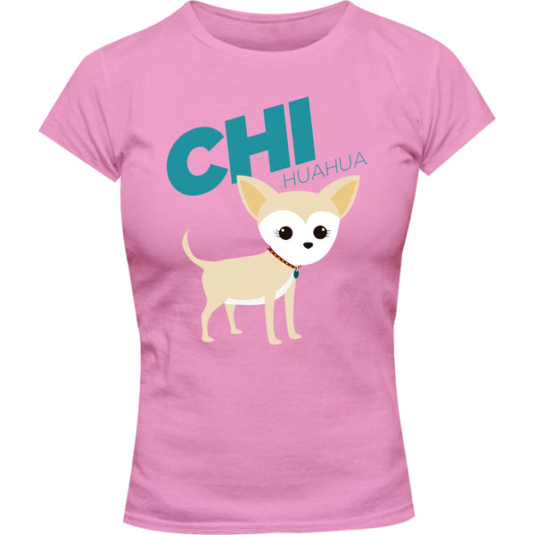 Chihuahua - Ladies Slim Fit Tee - Graphic Tees Australia