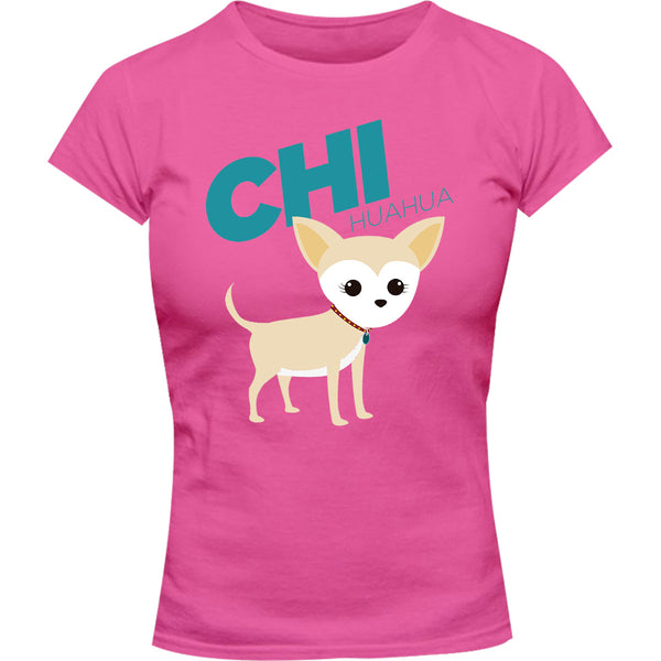 Chihuahua - Ladies Slim Fit Tee - Graphic Tees Australia