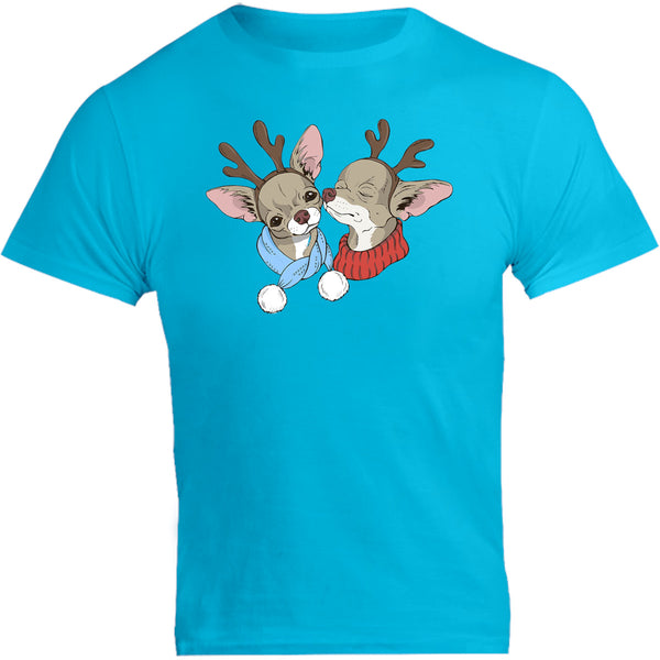 Chihuahuas In Deer Costumes - Unisex Tee