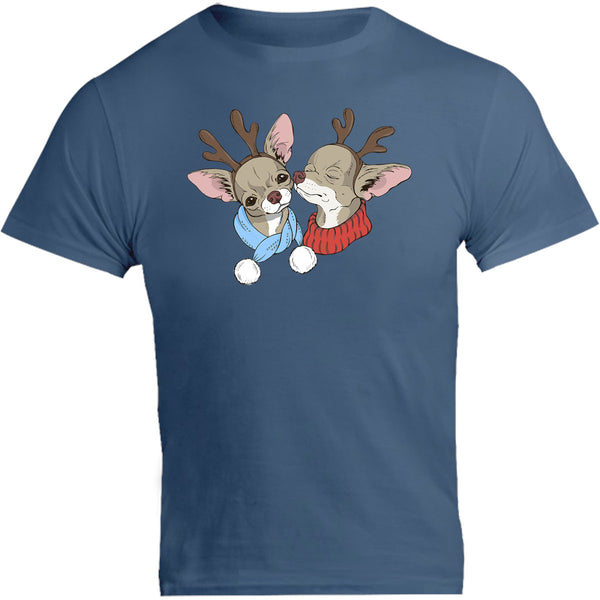 Chihuahuas In Deer Costumes - Unisex Tee