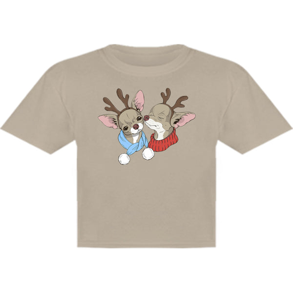 Chihuahuas In Deer Costumes - Youth & Infant Tee