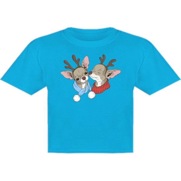 Chihuahuas In Deer Costumes - Youth & Infant Tee