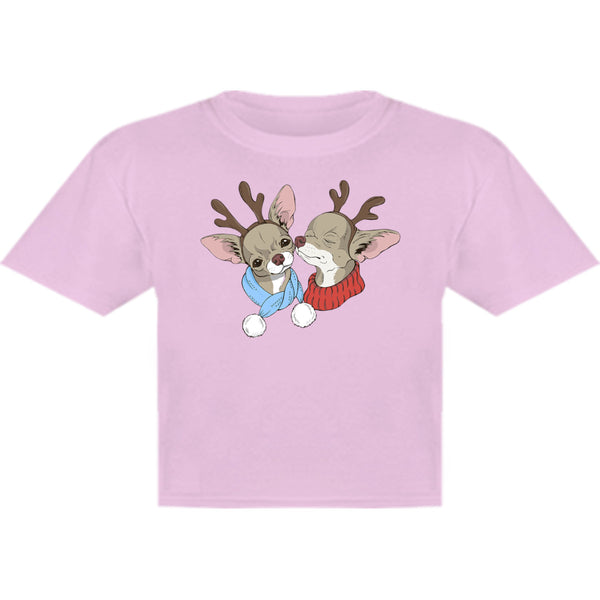 Chihuahuas In Deer Costumes - Youth & Infant Tee