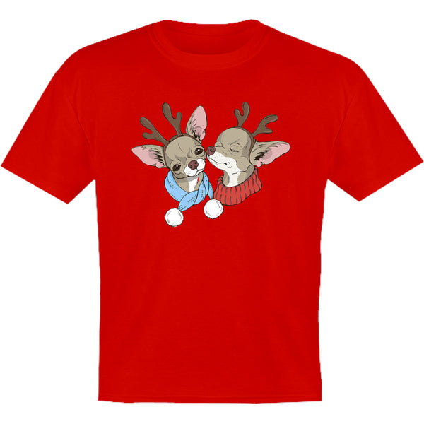 Chihuahuas In Deer Costumes - Youth & Infant Tee