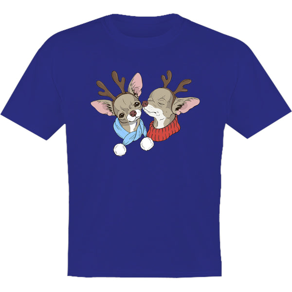 Chihuahuas In Deer Costumes - Youth & Infant Tee