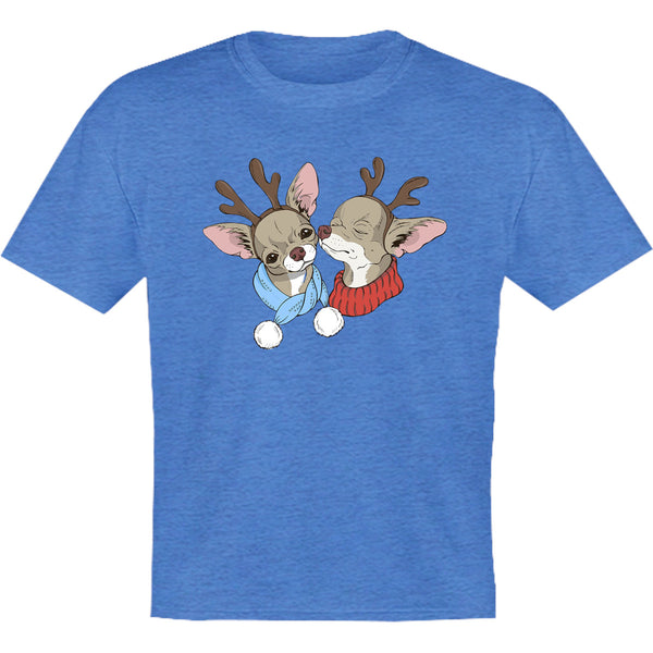 Chihuahuas In Deer Costumes - Youth & Infant Tee