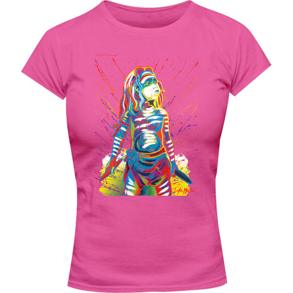 Child Dancer 2 - Ladies Slim Fit Tee - Graphic Tees Australia