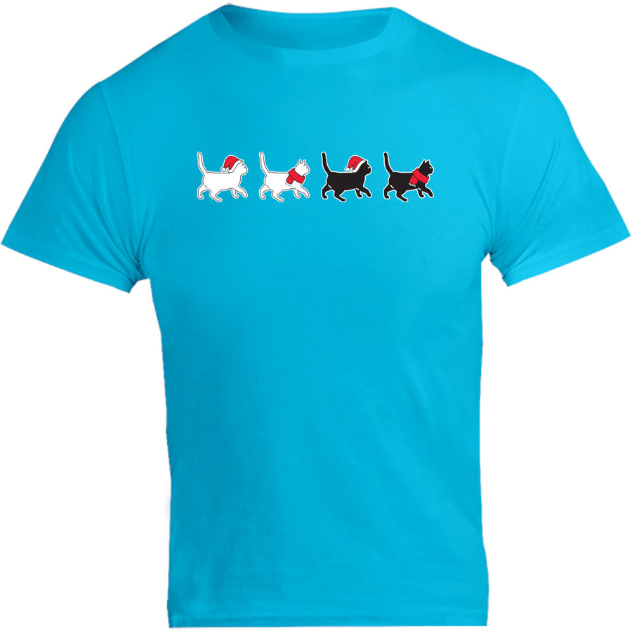 Christmas Cats Walking - Unisex Tee