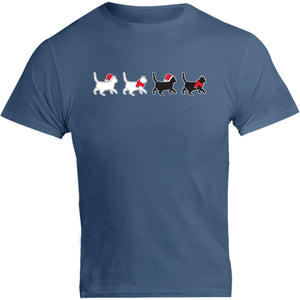 Christmas Cats Walking - Unisex Tee