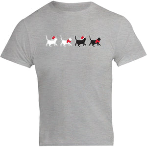 Christmas Cats Walking - Unisex Tee