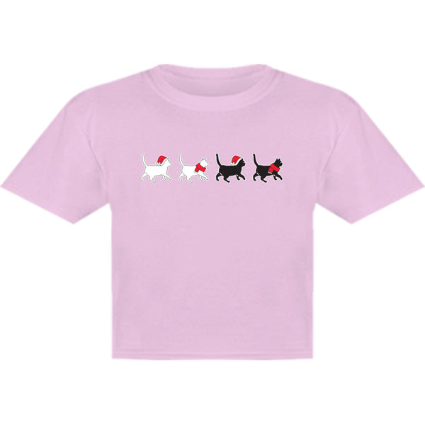 Christmas Cats Walking - Youth & Infant Tee