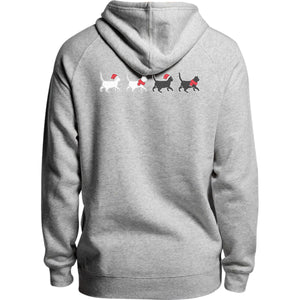 Christmas Cats Walking - Unisex Hoodie - Plus Size