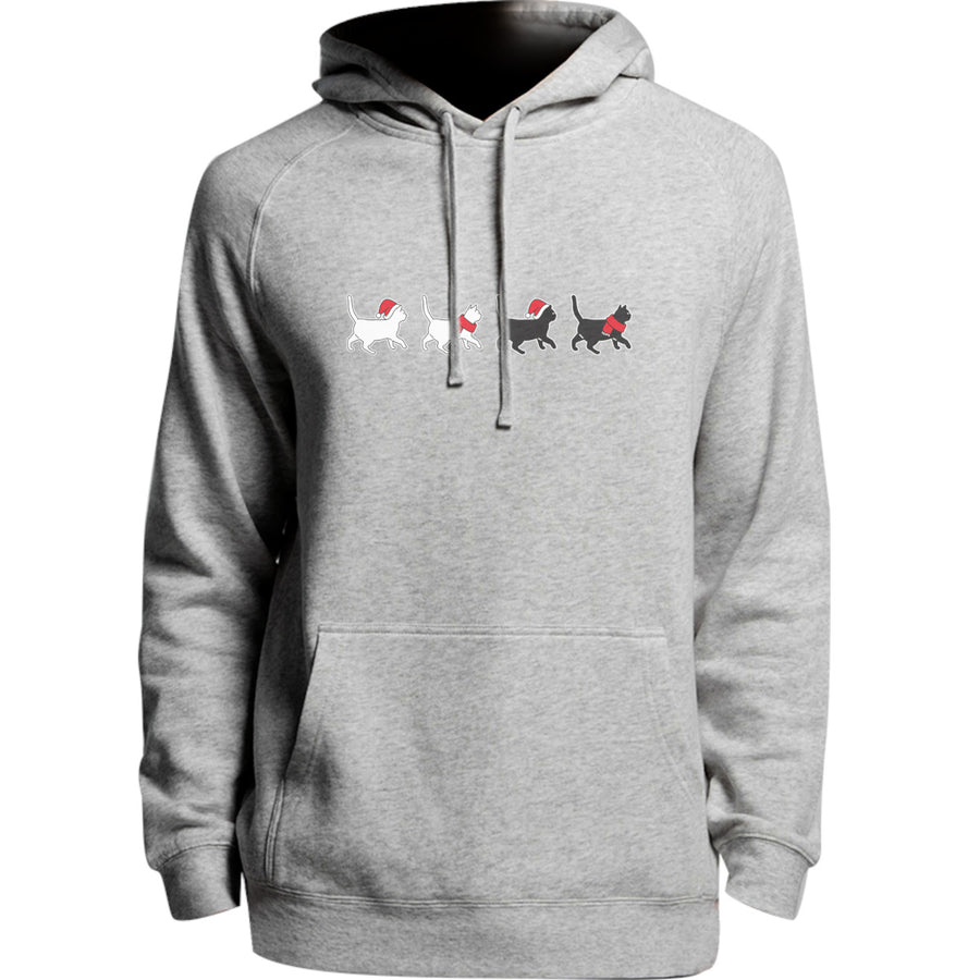 Christmas Cats Walking - Unisex Hoodie - Plus Size